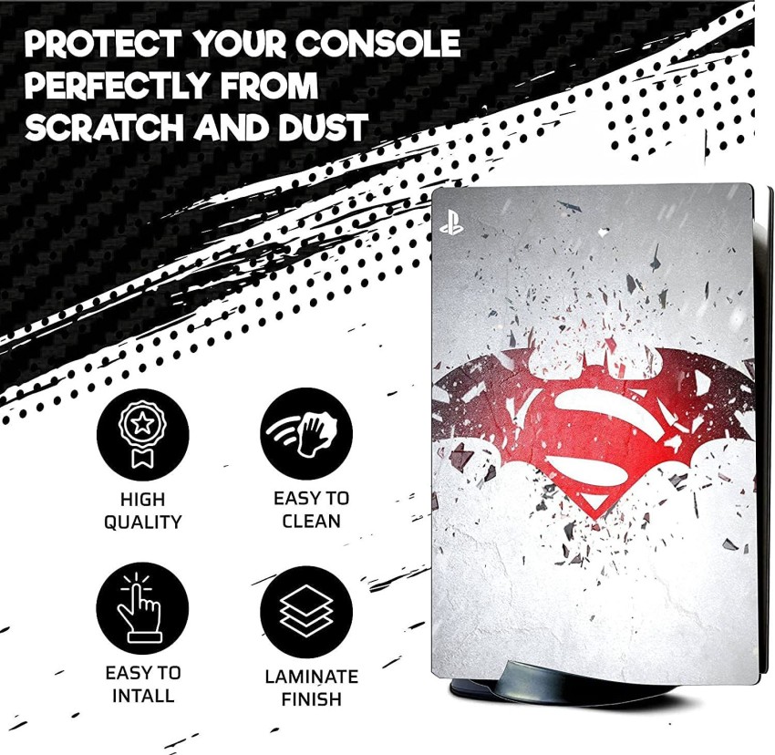 Skinny PS5 Skin Batman Red Logo for PlayStation 5 Disc Edition 1x