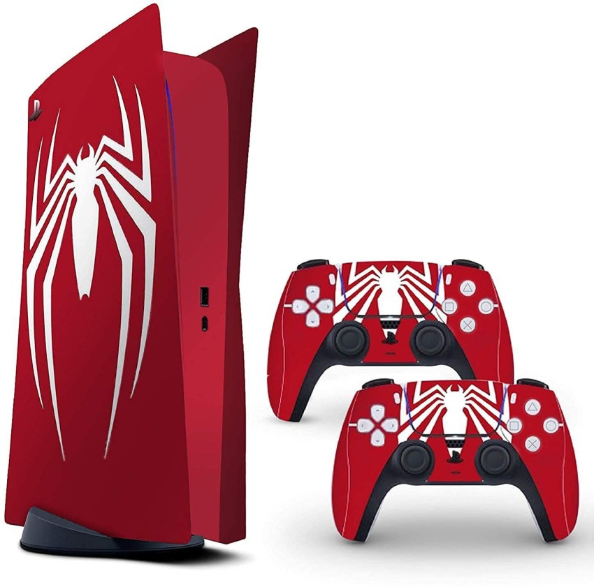 MQ new style)Marvel SpiderMan For PlayStation5 PS5 Gamepad Skin Sticker  Protective Case for PS5 Controllers for PS5 Joystick Accessories Film Cases  a