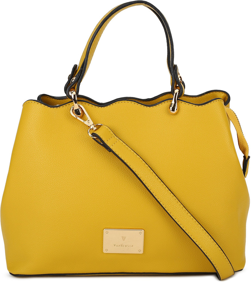 Buy VAN HEUSEN Women Yellow Hand held Bag Yellow Online Best