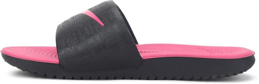 Furry flip flops online nike