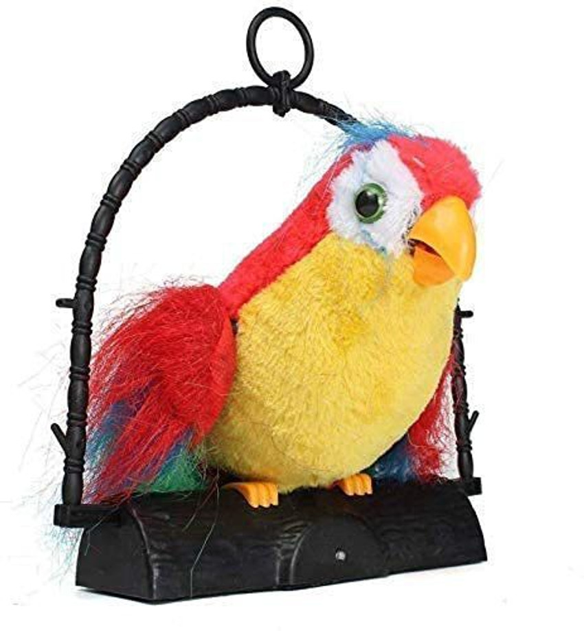 Battery operated talking parrot best sale