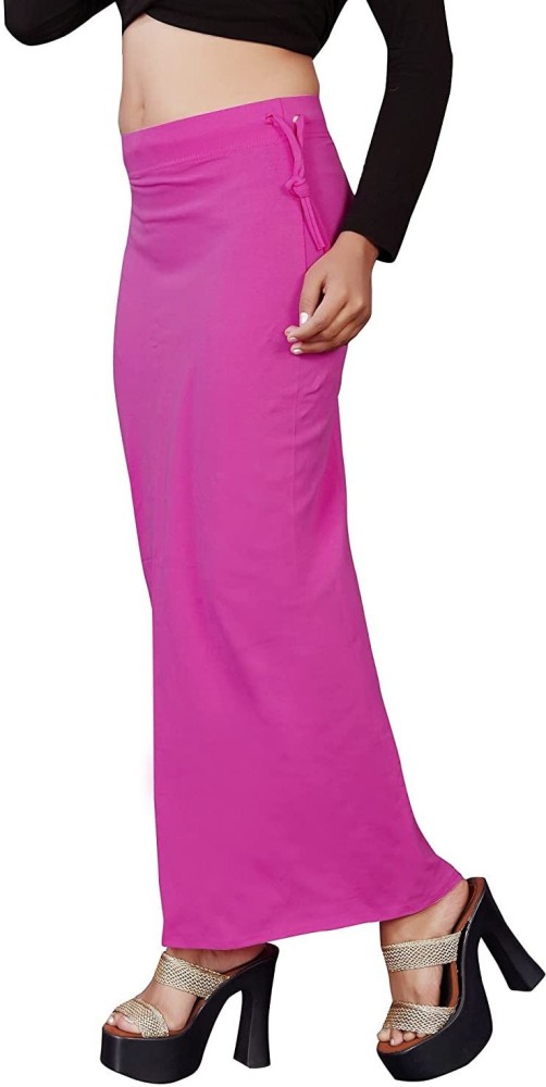 Mehrang Microfiber Saree Shapewear Petticoat for Women, Cotton