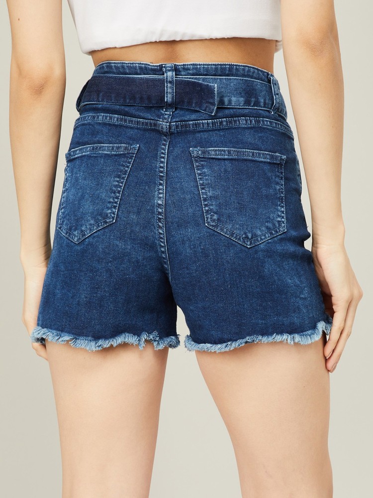 Buy jyotrang Jeans Denim Shorts For Woman's - 30 Online at Best