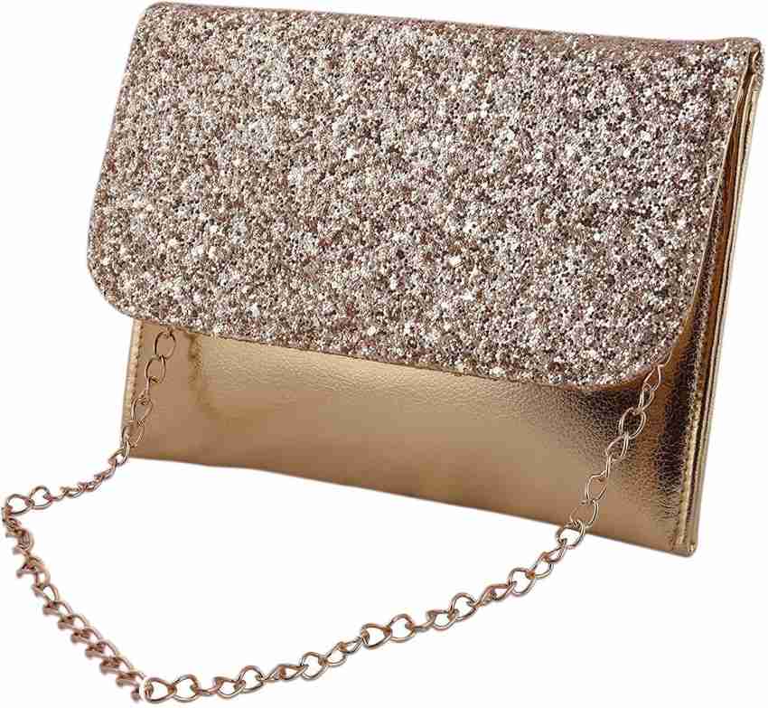 Purse For Women's & Girls Party Sling Bag with Gold Chain