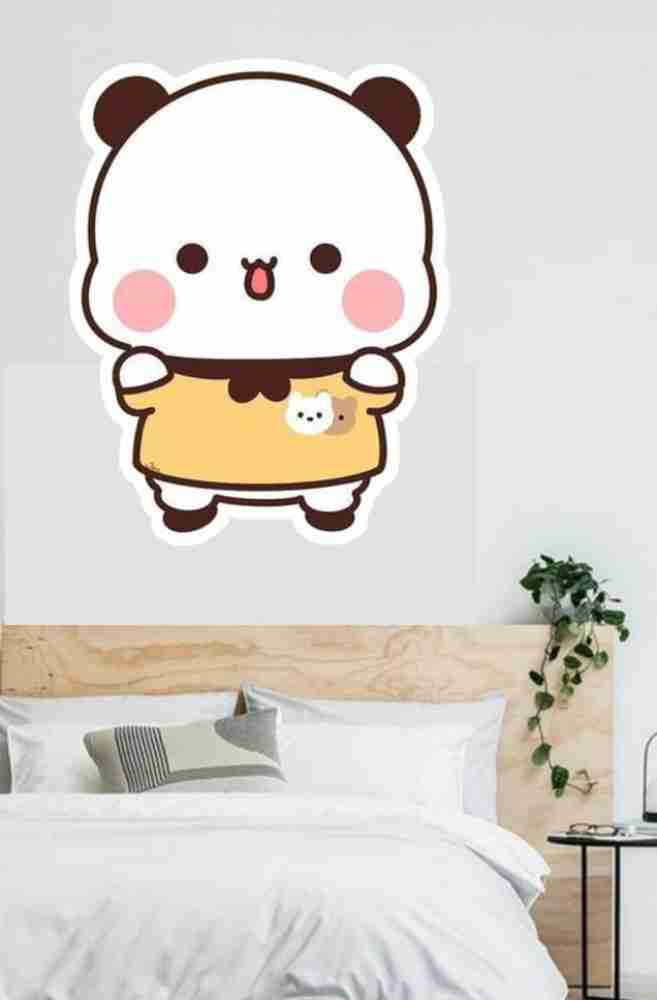 Cuttu 20 cm cute bear panda stickers Self Adhesive Sticker Price ...