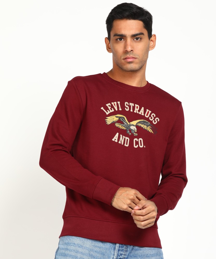 LEVI S Full Sleeve Printed Men Sweatshirt Buy LEVI S Full Sleeve