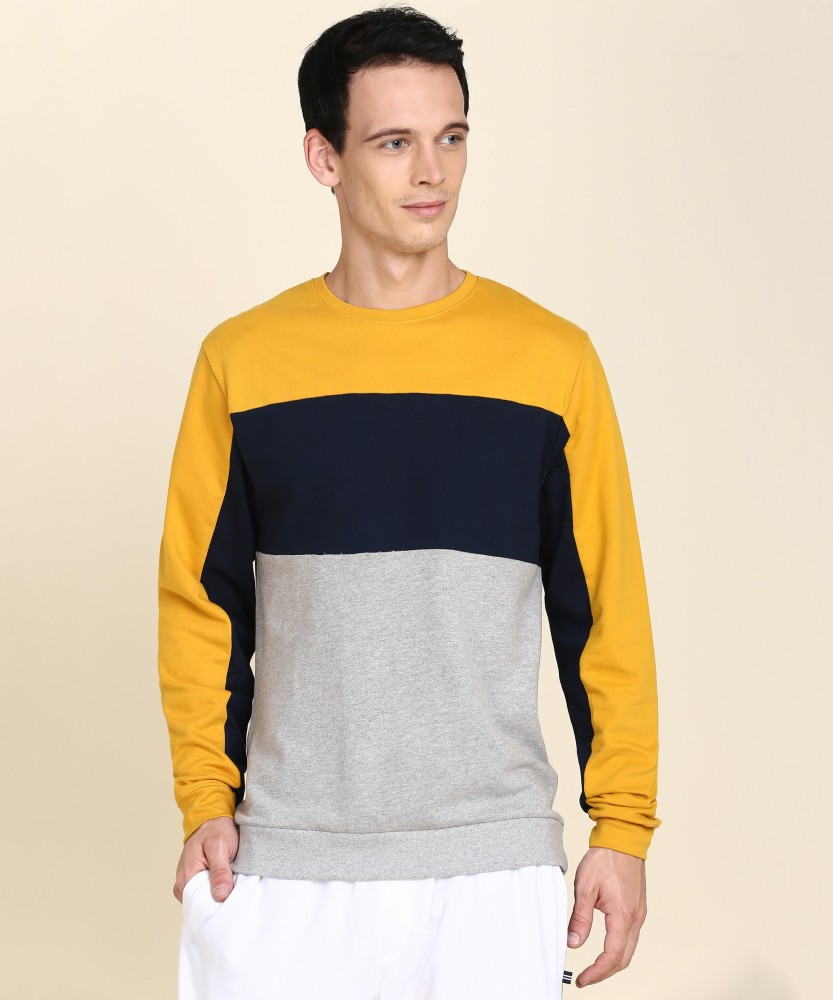 FLYING MACHINE Full Sleeve Color Block Men Sweatshirt Buy FLYING