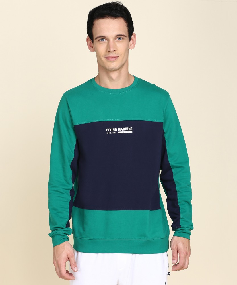 FLYING MACHINE Full Sleeve Color Block Men Sweatshirt Buy FLYING