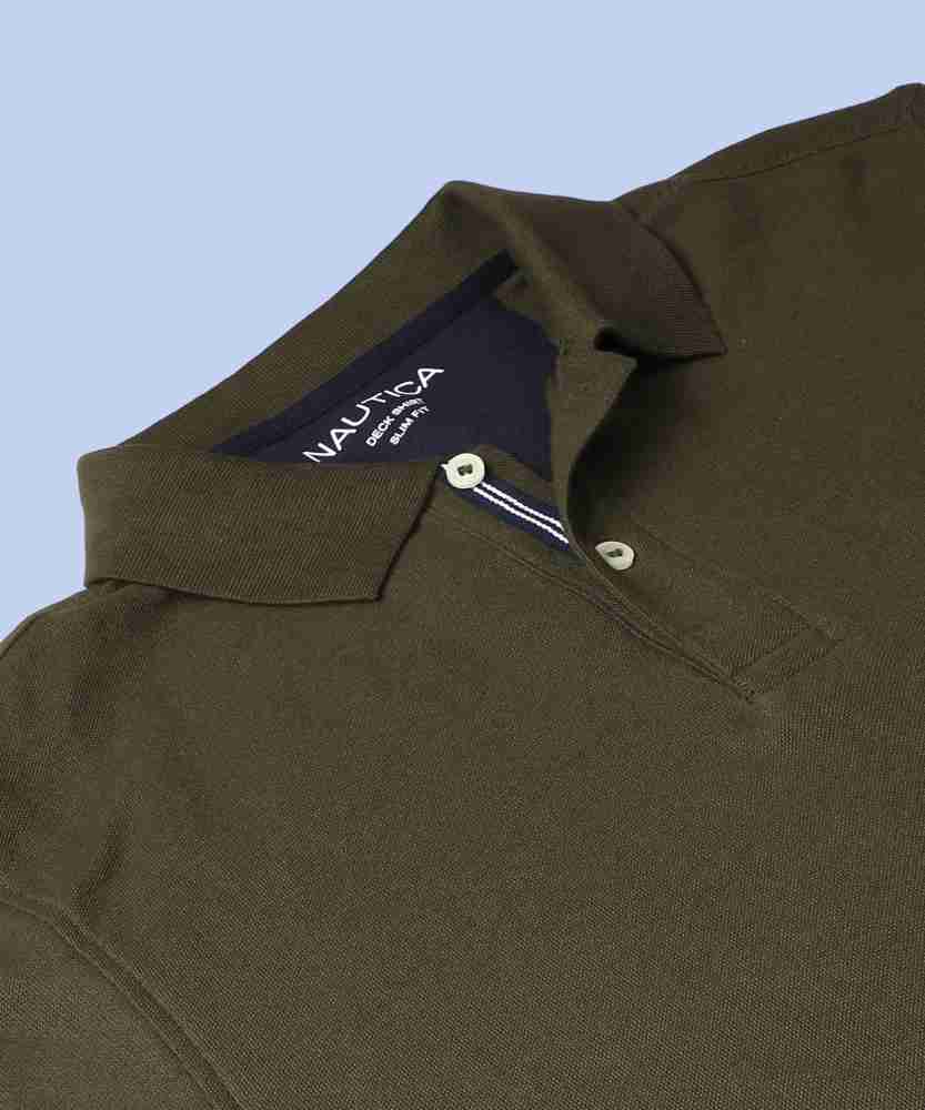 olive green nautica shirt