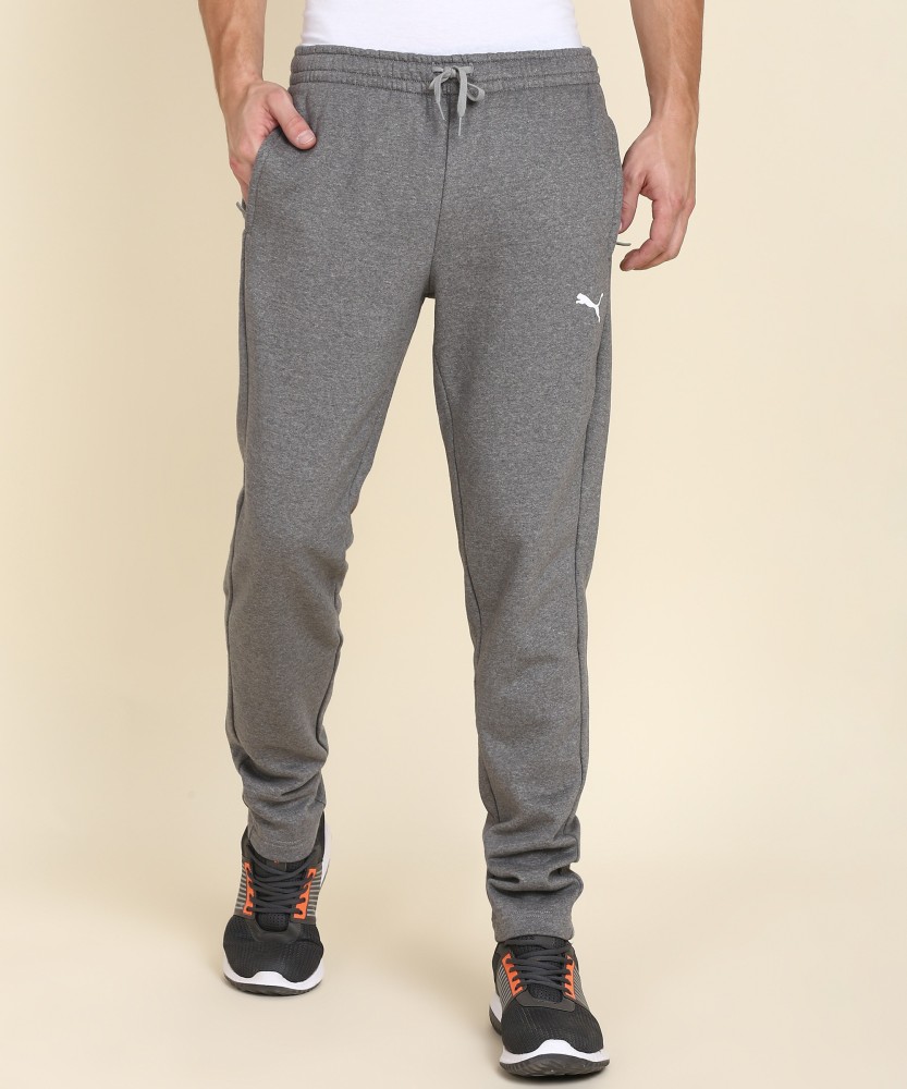 PUMA Zippered Sweatpants FL Solid Men Grey Track Pants Buy PUMA