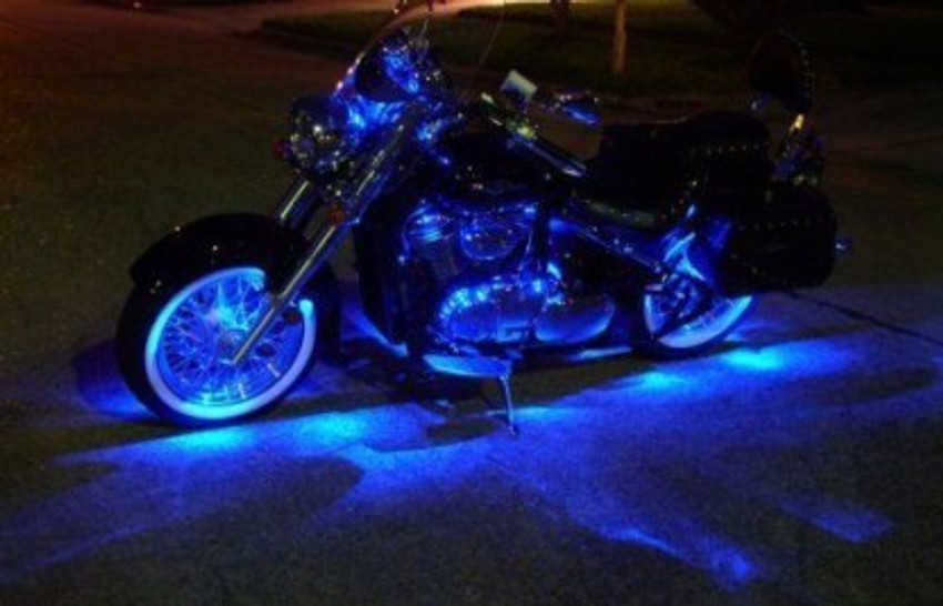 Light hotsell blue motorcycle