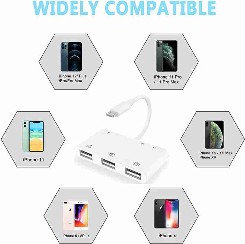 Hdmi Adapter, Hdmi Adapter For Iphone 1080p Lightning Digital Av Adapter,  Hdmi Sync Screen Hdmi Connector For Iphone & Ipa