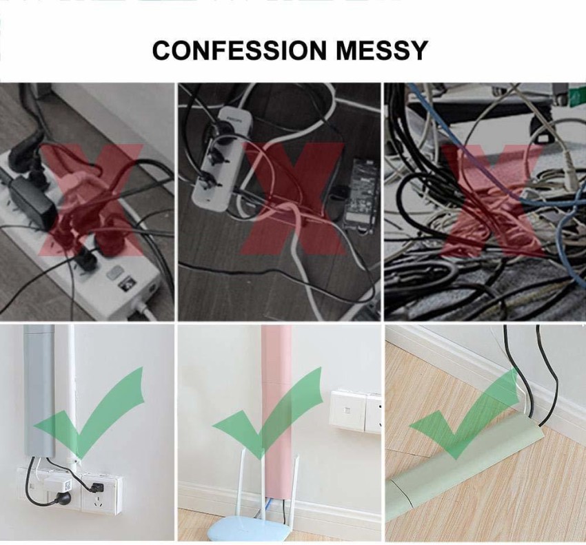 TV Cord Cover for Wall 52 inch Cable Hider Cable Management