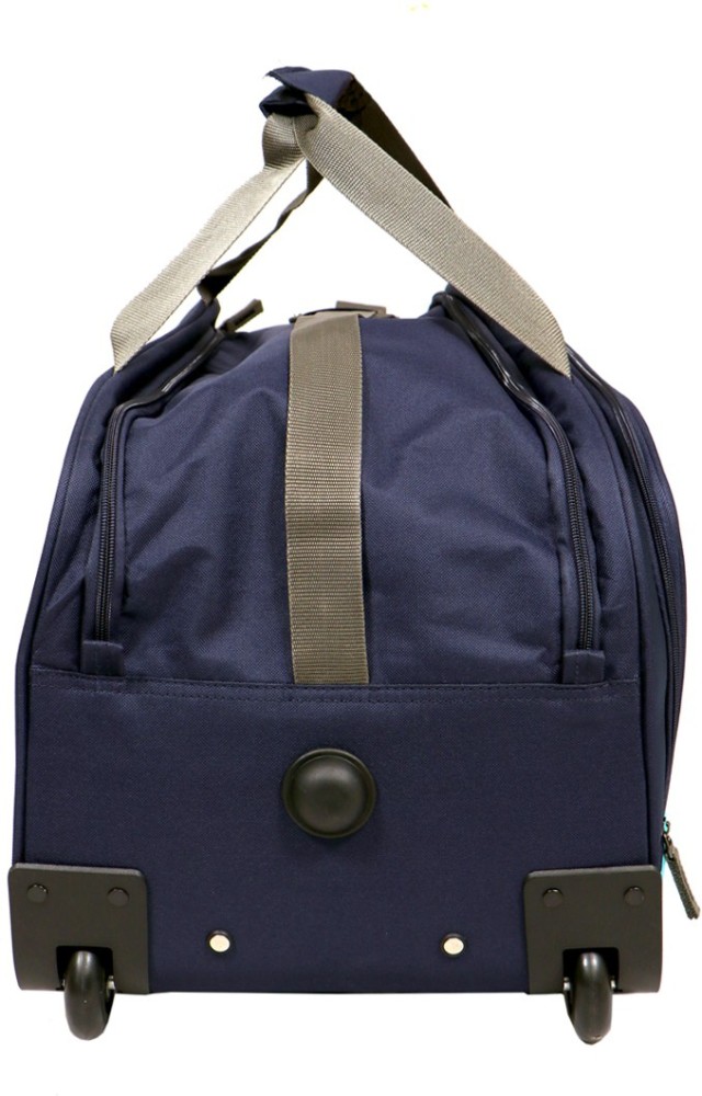 Navy Blue Rolling Duffle Bag