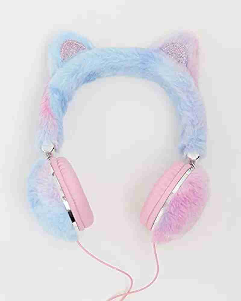 Health Omega Magical Unicorn Themed Fur Headphone for Girls