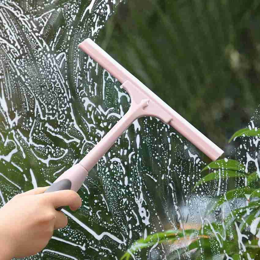 Amulakh 3-in-1 Window Cleaner Squeegee Window Wash Cleaning Brush Cleaner  Wiper All Purpose Outdoor