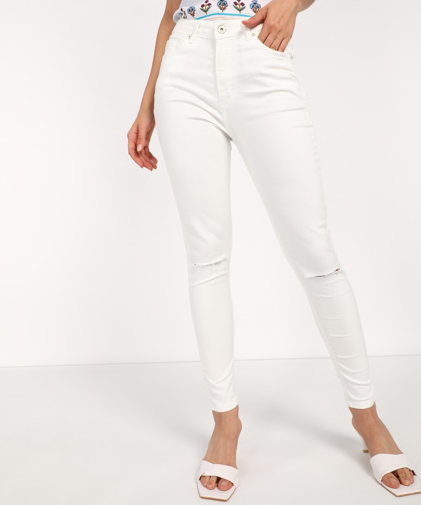 White jeans 2025 for ladies flipkart