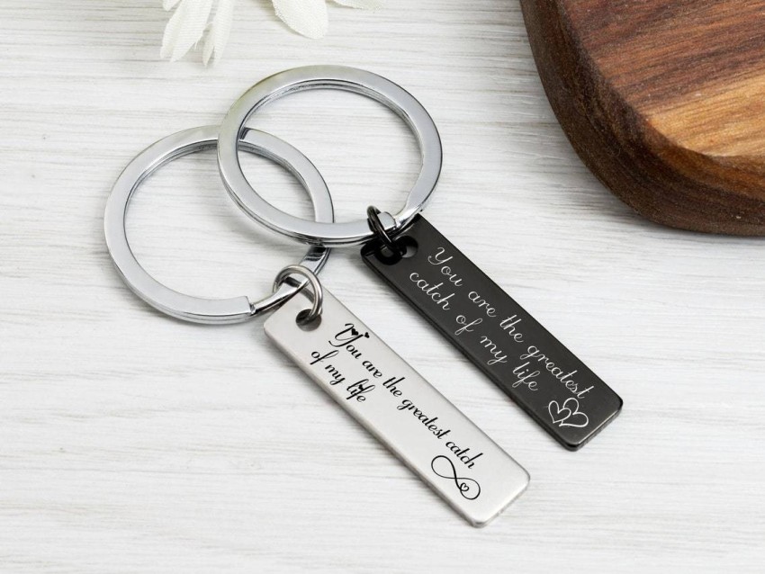 Luxury Brings Engraved Bar Key Chain Personalized Keychain Stainless Steel  Keychain Custom Keychain Drive Safe Keychain Silver Bar Keychain Boyfriend  Gift Key Chain Price in India - Buy Luxury Brings Engraved Bar