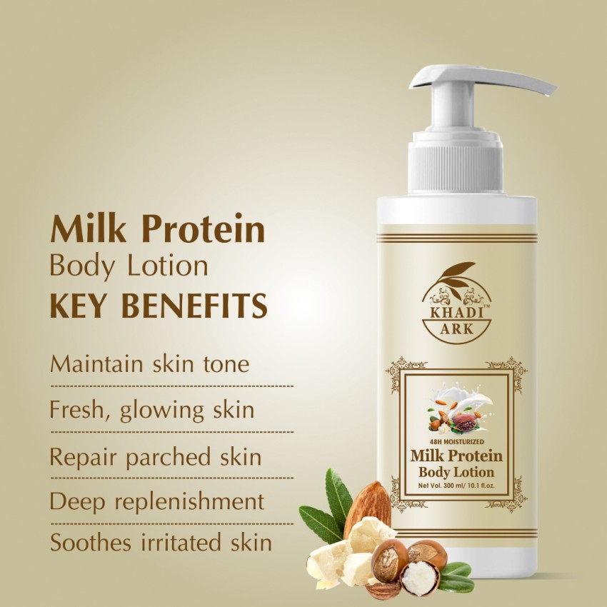 Khadi Ark Milk Protein Body Lotion Moisturizer For Skin