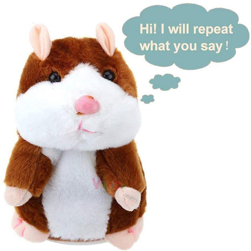 Repeating talking plush hamster deals