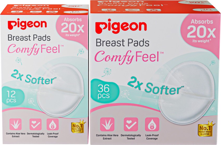 Pigeon Disposable Nursing Pads for Breastfeeding, Contains Aloe Vera  Extracts, Highly Absorbent, 60 Pcs