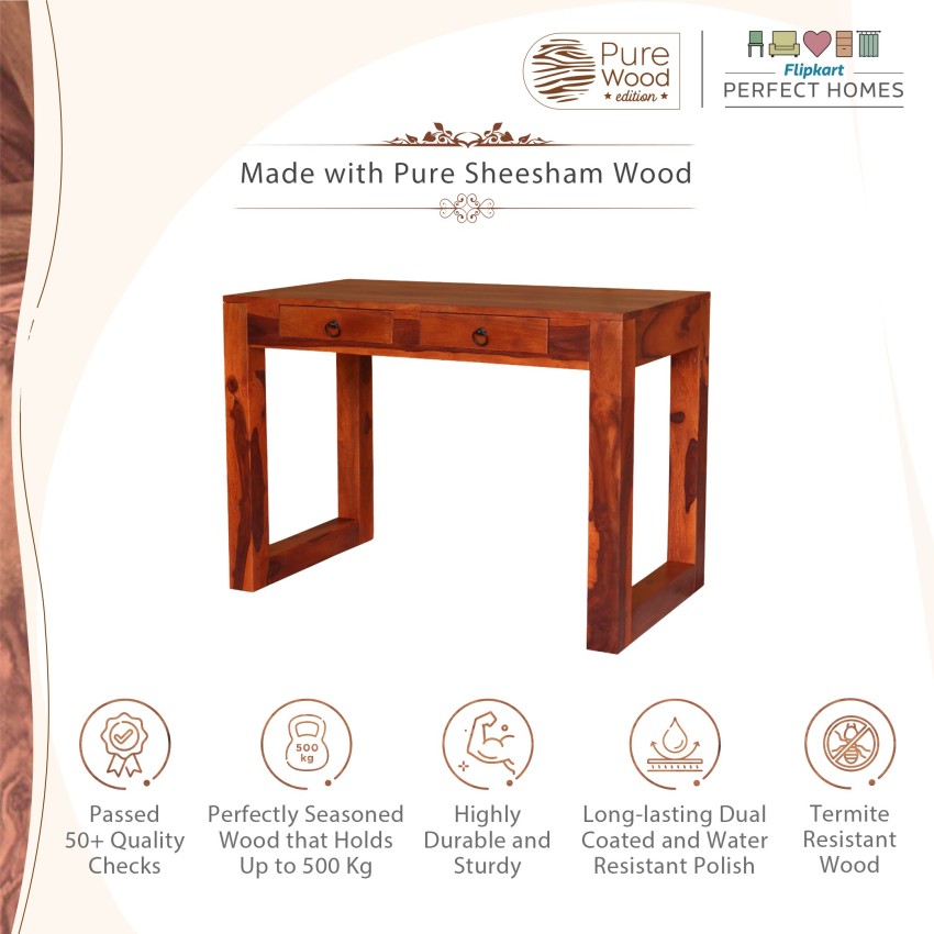 Wooden table deals flipkart