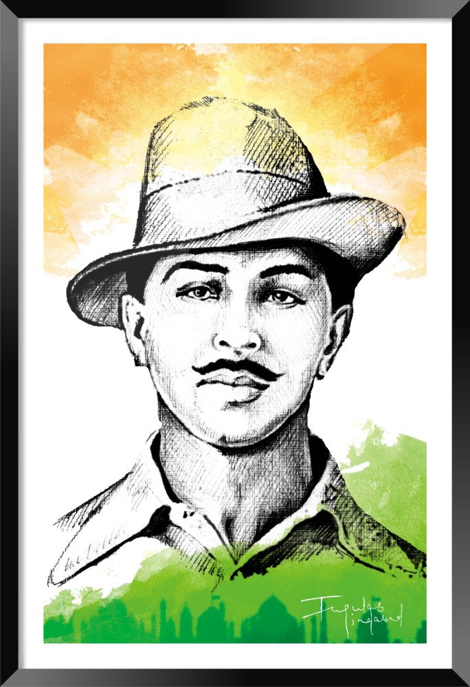 Bhagat Singh Sukhdev and Rajguru on  Sketch with khushi  Facebook