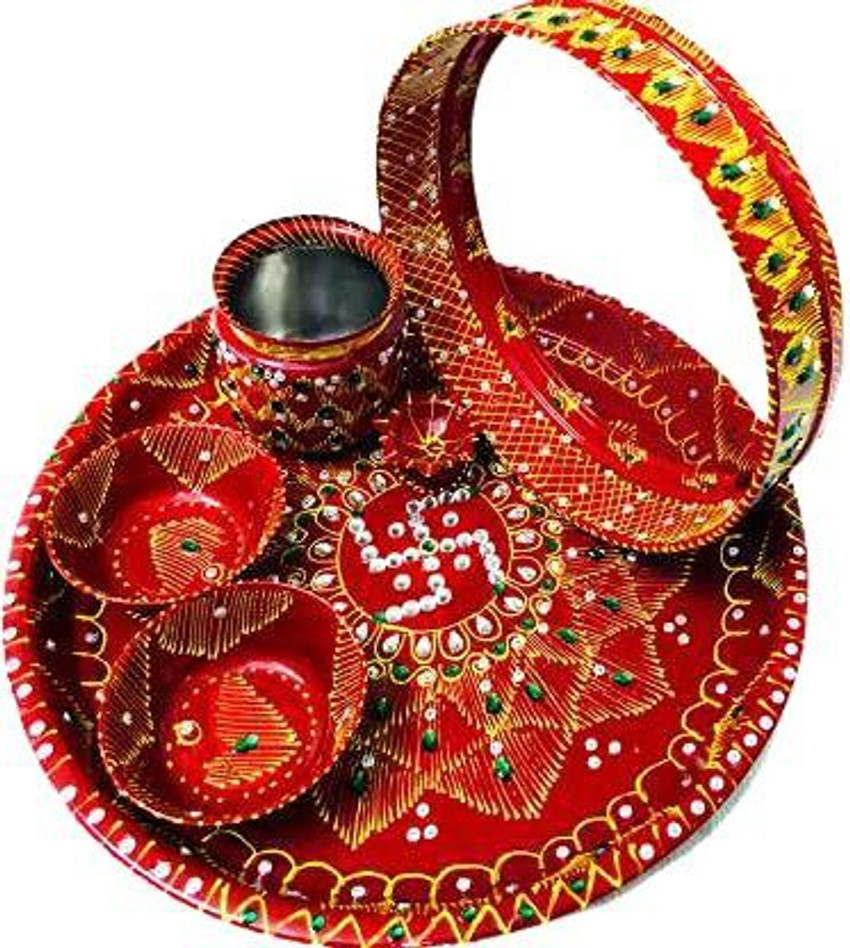 Karwa chauth pooja thali online shop