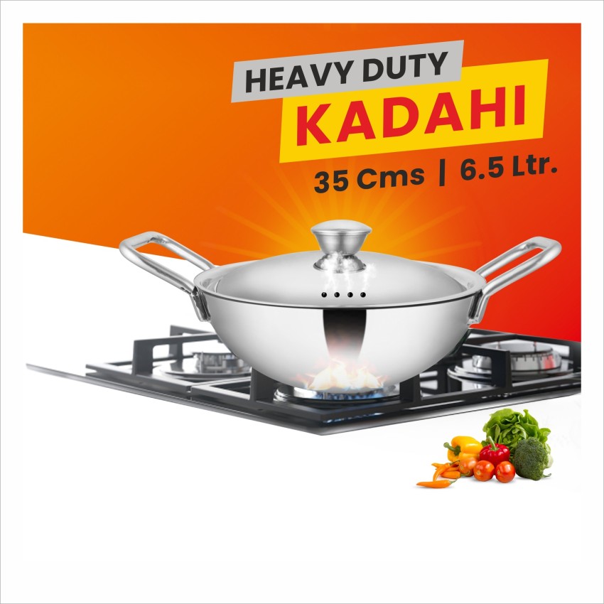 Heavy Duty Iron Kadai (WOK) - 18, 20, 24, 30