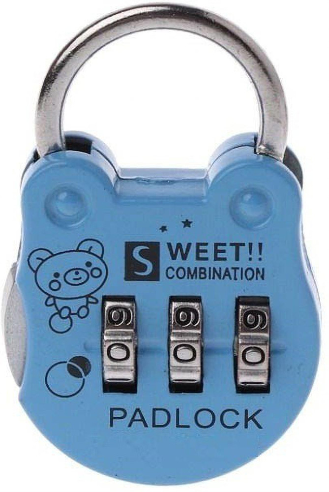 IndusBay Mini Number Lock for kids 3 Digit Combination Padlock