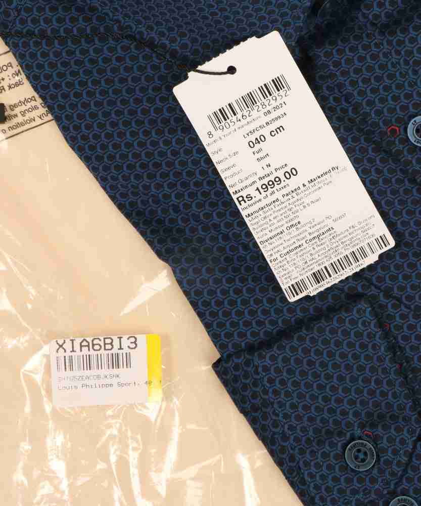 Louis Philippe Sport Men Printed Casual Blue Shirt Buy Louis Philippe Sport Men Printed Casual Blue Shirt Online at Best Prices in India Flipkart
