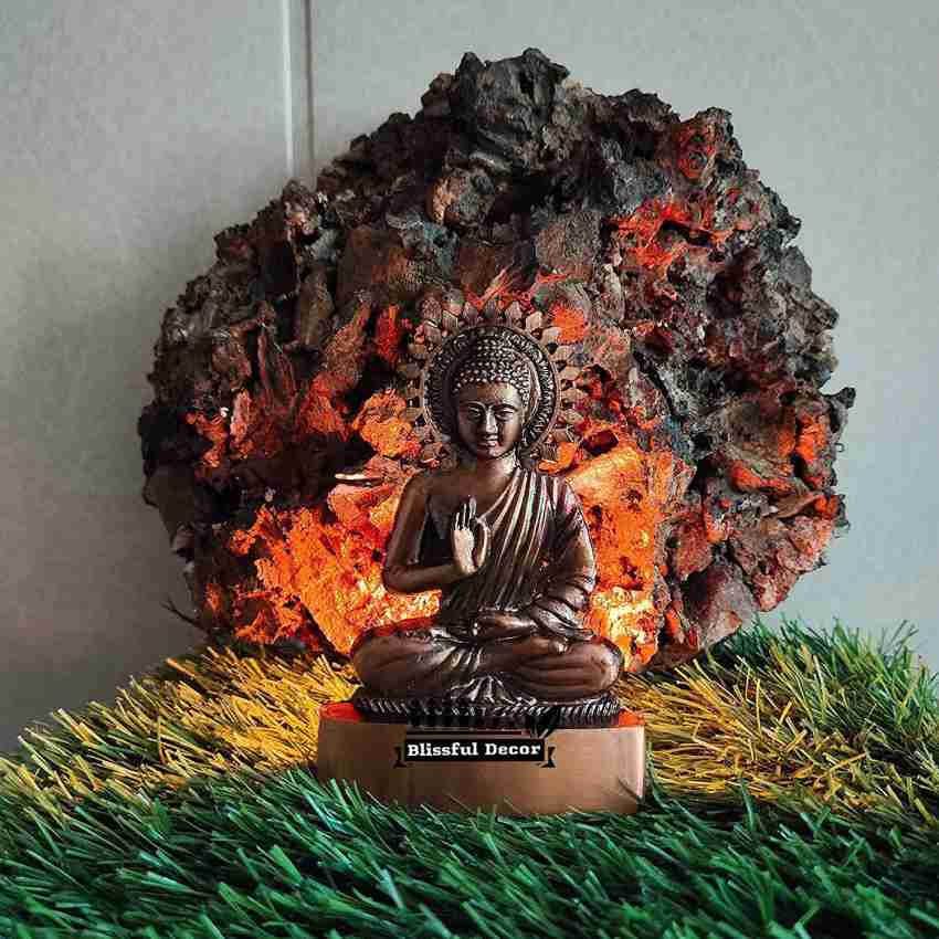 DARIDRA BHANJAN Meditating Buddha Statue For Home Decor Idol