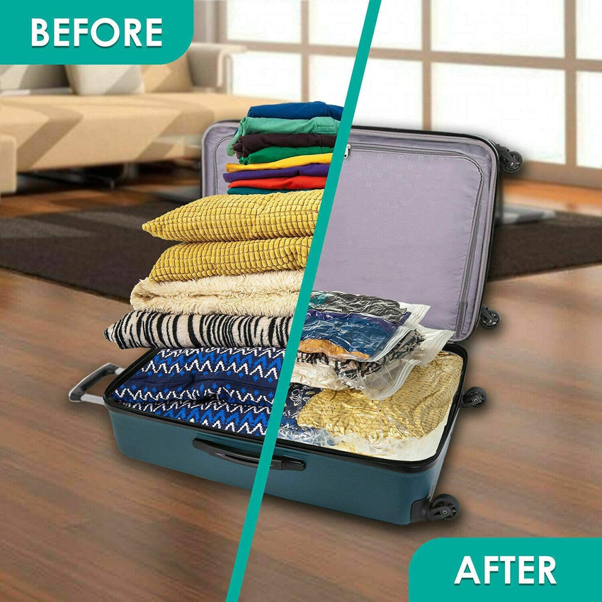 Vacuum clothes deals bags with pump