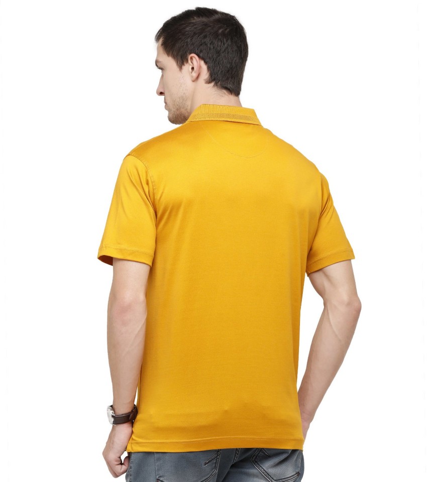 Golden yellow polo outlet shirt