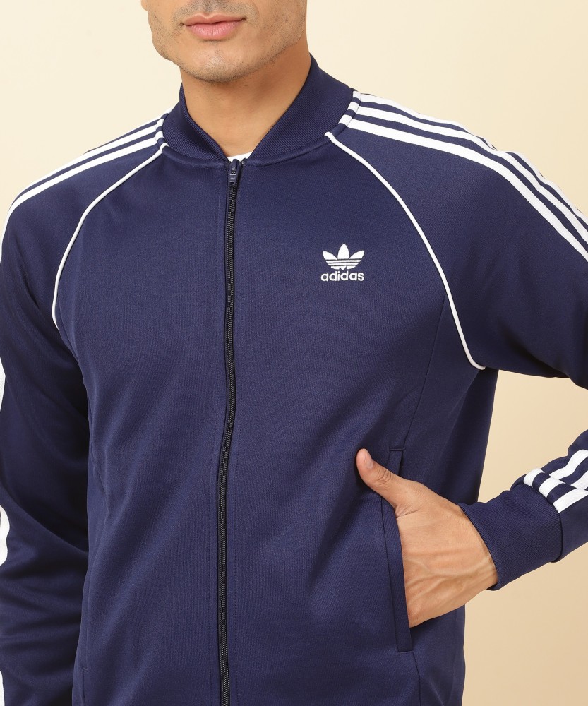 Adidas Originals Mens Navy Soft Shell Track Jacket