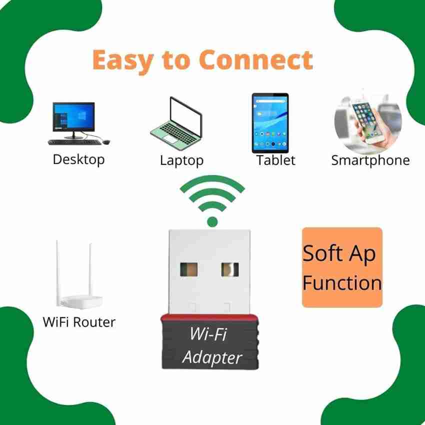 1200Mbps USB WiFi Adapter for Desktop or PC, TSV Dual Band 2.4G/ 5G AC  Wireless Network Card Dongle with 5dBi High Gain Antenna for Desktop Laptop  PC Support Windows 11/10/8/7/XP/Vista, Mac OS 