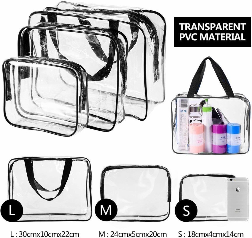 Buy TSA Approved Clear Travel Toiletry BagQuart Sized with ZipperAirport  Airline Compliant BagBottlesMensWomens 311 Kit Hanging Bag at  Amazonin