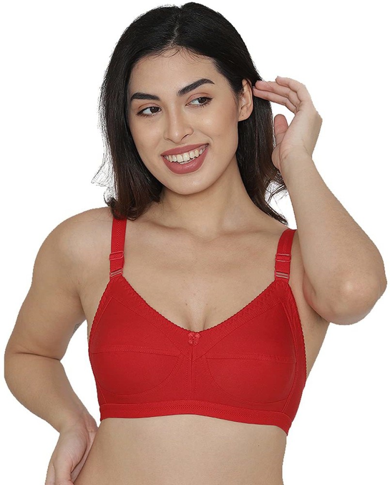 Buy Kalyani Non Padded Cotton Beginners Bra - Red Online at Low Prices in  India 