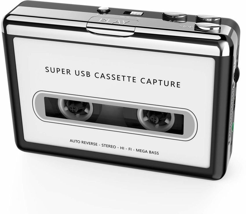microware Cassette-to-MP3 Converter Capture, Audio USB Portable