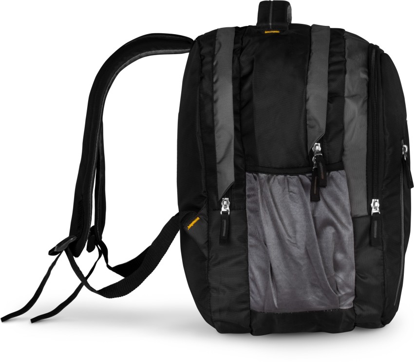 black mirror 26L Water Resistant Travel Bagpack/College Backpack/School  Bag/Office Bag/Business Backpack/Daypack for Men and Women (BKP-402-BM,  Black-Grey) 26 L Backpack Black, Grey - Price in India