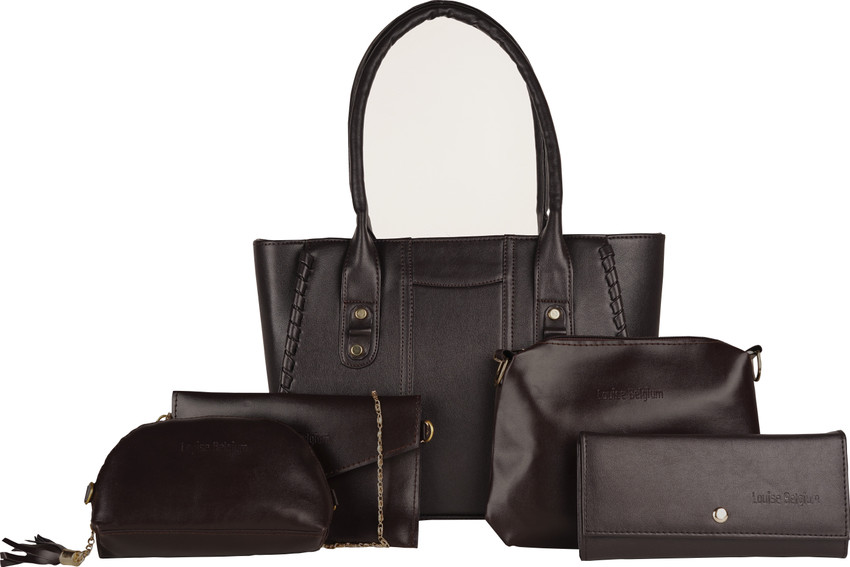 Flipkart Louise Belgium 5 Pieces PU Leather HandBags Set for Ladies Messenger Bag Messenger Bag