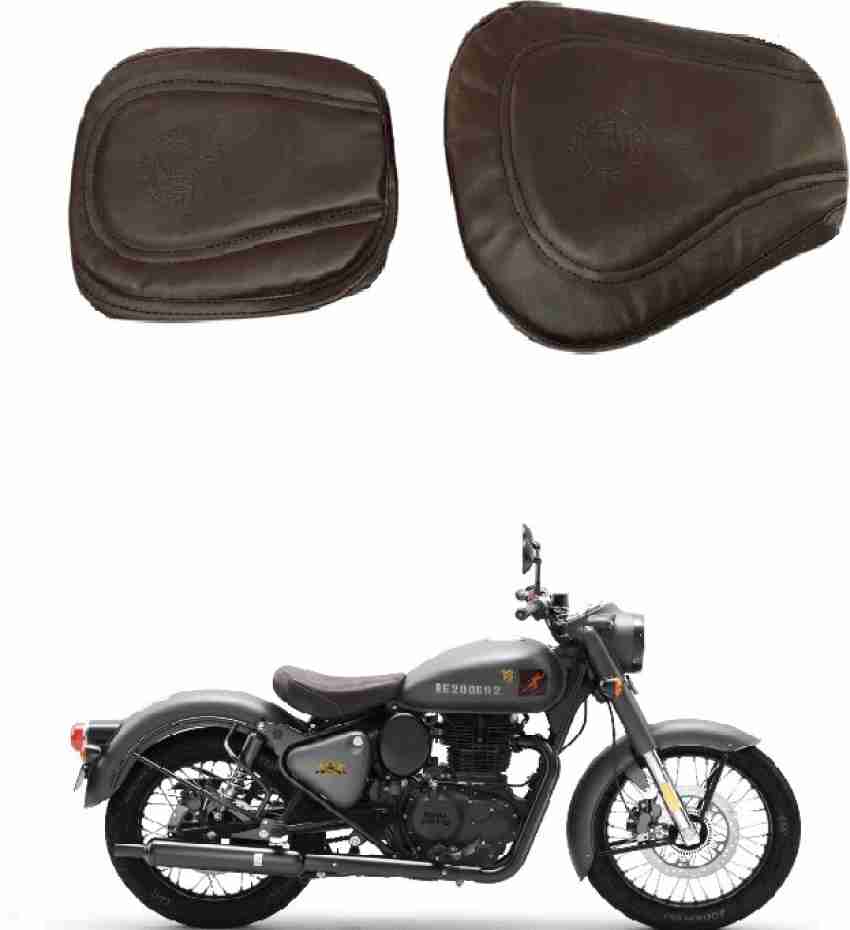 KOHLI BULLET ACCESSORIES Split Black Seat Cover Front & Rear For Royal  Enfield Classic 350.500 cc Single Bike Seat Cover For Royal Enfield  Classic, Classic 500, Classic Chrome, Classic Desert Storm, Classic