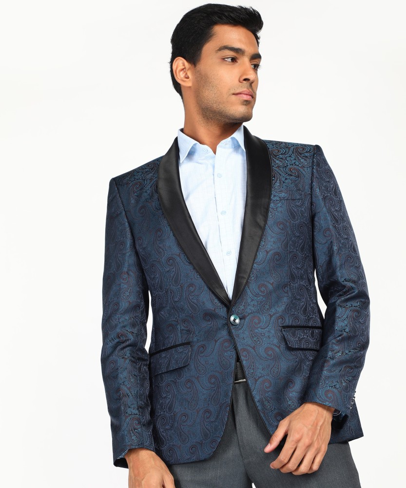 Blue paisley outlet blazer