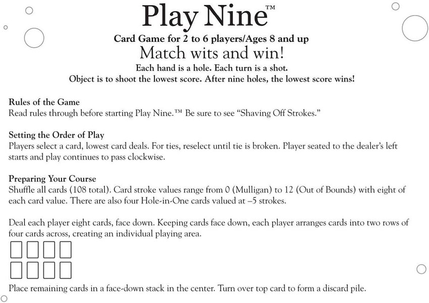 How To Play Golf Card Game (6 cards) 