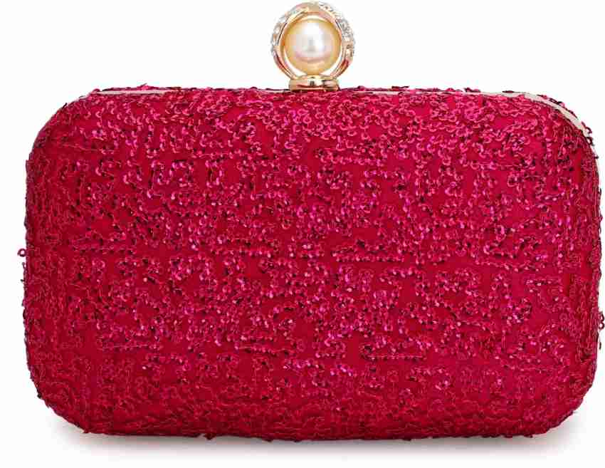 Pink and hotsell red clutch