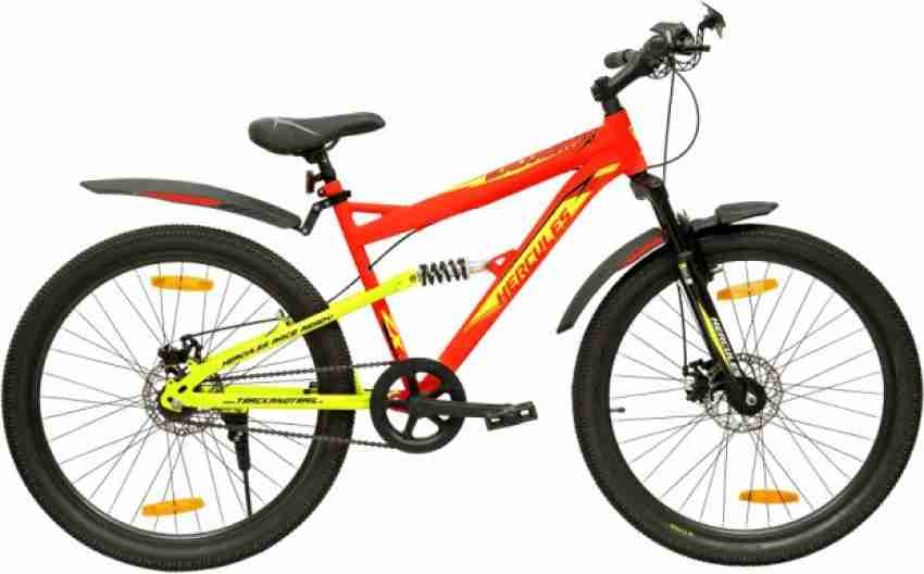 HERCULES BlackHunter ZX DX2 26T Neon Red 26 T Mountain Cycle Price in India Buy HERCULES BlackHunter ZX DX2 26T Neon Red 26 T Mountain Cycle online at Flipkart