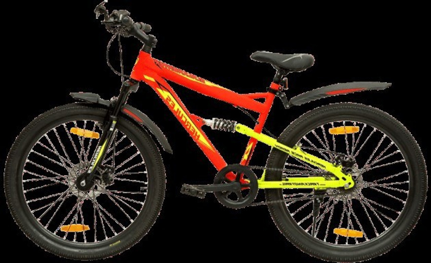 HERCULES BlackHunter ZX DX2 26T Neon Red 26 T Mountain Cycle Price in India Buy HERCULES BlackHunter ZX DX2 26T Neon Red 26 T Mountain Cycle online at Flipkart