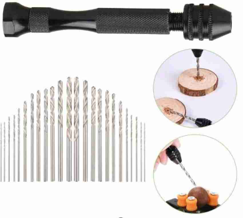 ATOZTOOLS 25Pcs Twist Drill Bits Precision Pin Vise Hobby Drill