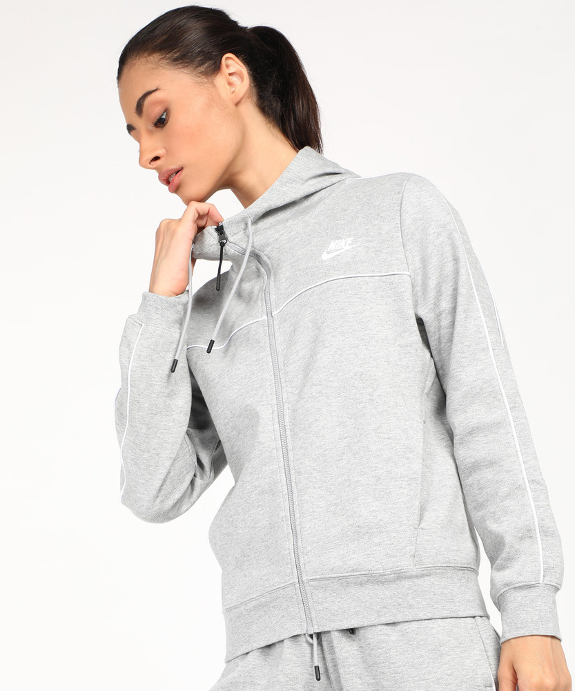 womens nike jacket grey