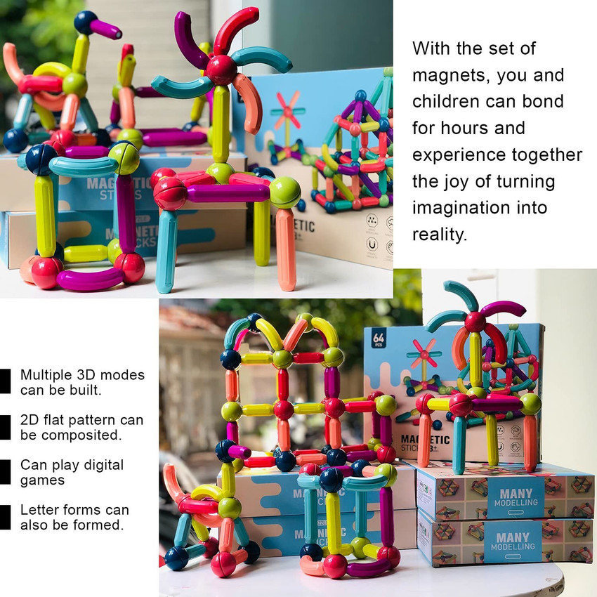 Flat magnetic blocks store